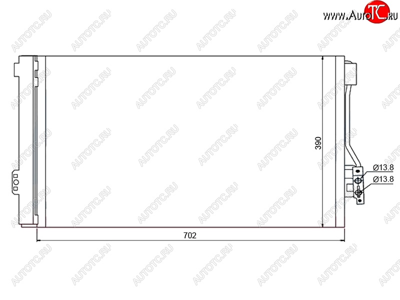 4 949 р. Радиатор кондиционера SAT  Mercedes-Benz Vito  W639 (2003-2010) дорестайлинг  с доставкой в г. Воронеж