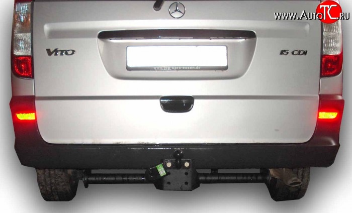 5 999 р. Фаркоп Лидер Плюс (до 2000 кг) Mercedes-Benz Vito W639 дорестайлинг (2003-2010) (Без электропакета)  с доставкой в г. Воронеж