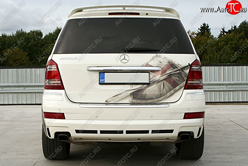 15 349 р. Накладка на задний бампер BRABUS ON ROAD Mercedes-Benz GL class X164 дорестайлинг (2006-2009) (Неокрашенная)  с доставкой в г. Воронеж