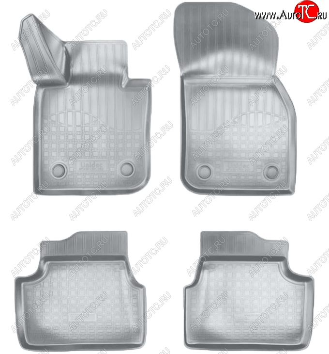 2 299 р. Коврики салонные Noplast (3D)  Mini Hatch  F55 (2014-2025) хэтчбэк 5 дв. (Серые)  с доставкой в г. Воронеж