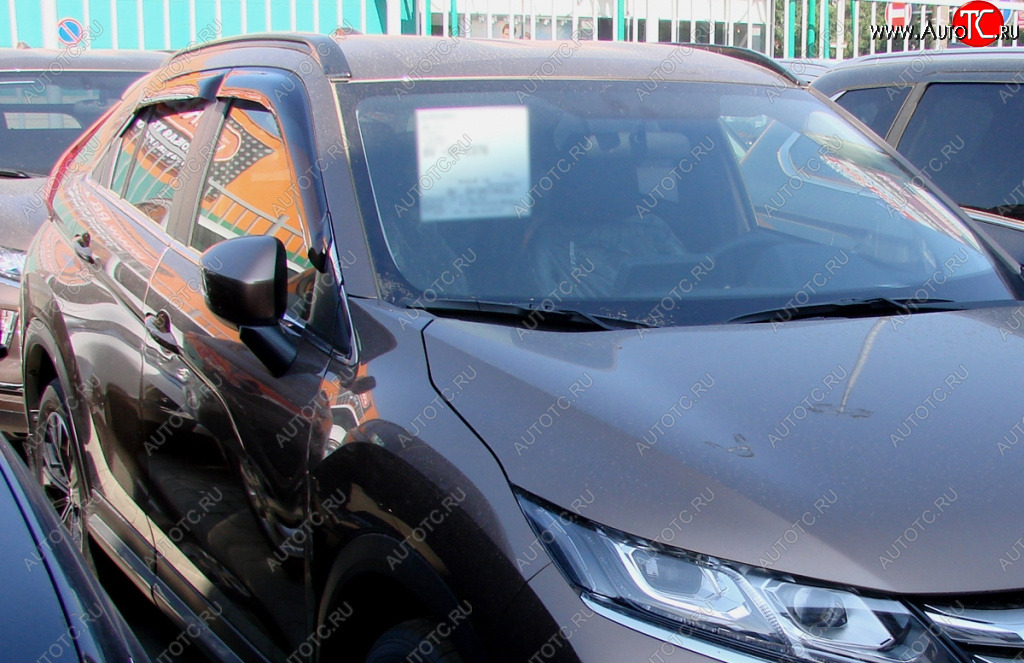 3 399 р. Дефлектора окон SIM Mitsubishi Eclipse Cross GK дорестайлинг (2017-2021)  с доставкой в г. Воронеж