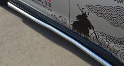 76 999 р. Защита порогов из круглой трубы диаметром 63 мм Russtal Mitsubishi ASX 1-ый рестайлинг (2013-2016) (Защита порогов с со скосами на торцах (вариант 1))  с доставкой в г. Воронеж. Увеличить фотографию 2