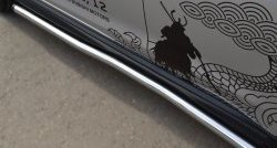 76 999 р. Защита порогов из круглой трубы диаметром 63 мм Russtal Mitsubishi ASX 1-ый рестайлинг (2013-2016) (Защита порогов с со скосами на торцах (вариант 1))  с доставкой в г. Воронеж. Увеличить фотографию 6