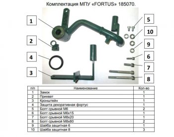 11 749 р. Замок КПП FORTUS (AT)  Mitsubishi ASX (2017-2020) 2-ой рестайлинг  с доставкой в г. Воронеж. Увеличить фотографию 3