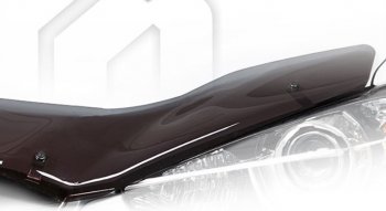 1 999 р. Дефлектор капота на CA-Plastic Mitsubishi ASX 3-ий рестайлинг (2019-2025) (серия Classic полупрозрачный, Без надписи)  с доставкой в г. Воронеж. Увеличить фотографию 2