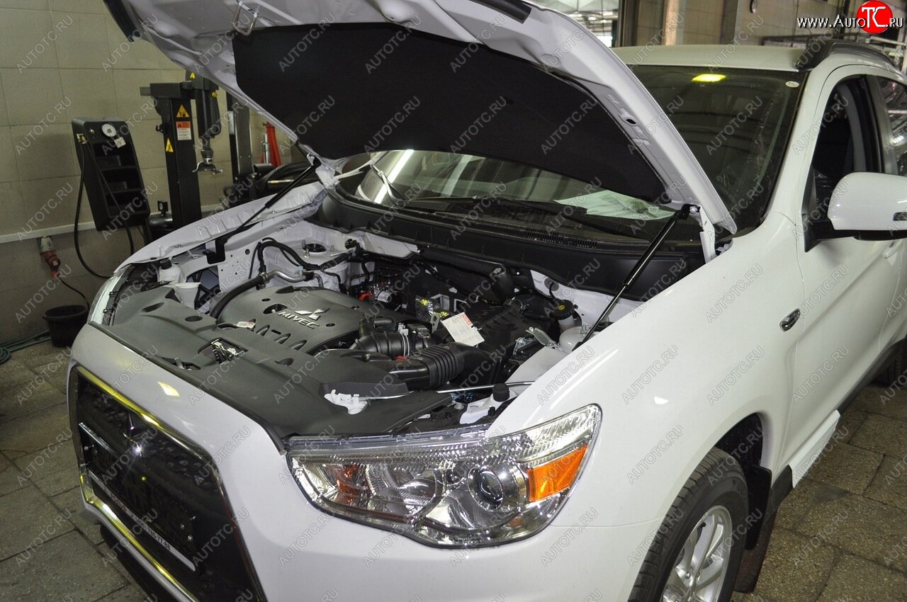 2 049 р. Упоры капота Russtal Mitsubishi ASX дорестайлинг (2010-2012)  с доставкой в г. Воронеж