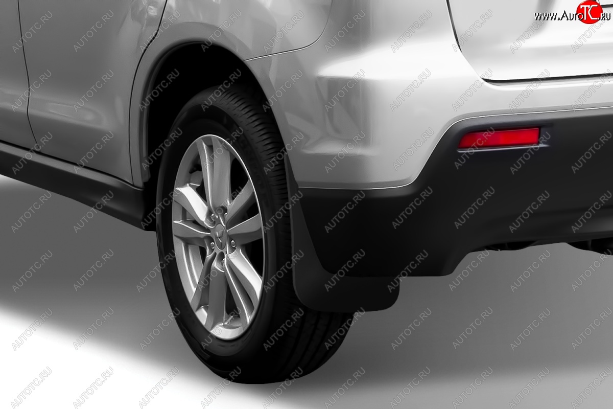 4 799 р. Задние брызговики Frosch Mitsubishi ASX 1-ый рестайлинг (2013-2016)  с доставкой в г. Воронеж