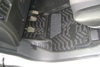1 599 р. Коврики салона Aileron (3D с подпятником) Mitsubishi ASX 1-ый рестайлинг (2013-2016)  с доставкой в г. Воронеж. Увеличить фотографию 6