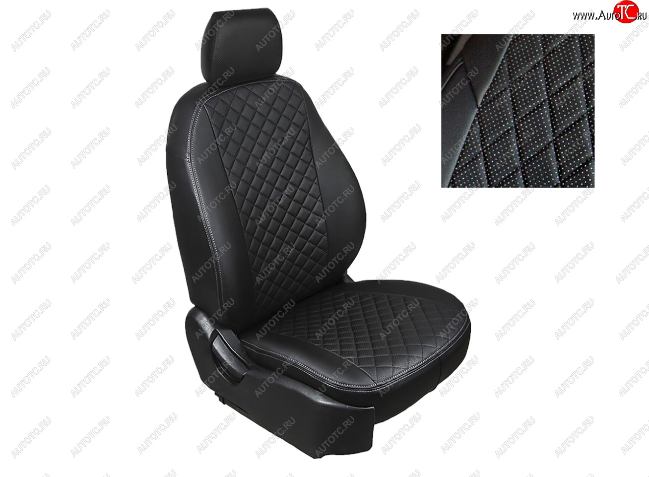 6 449 р. Чехлы Seintex (экокожа/ромб)  Mitsubishi ASX (2010-2016) дорестайлинг, 1-ый рестайлинг  с доставкой в г. Воронеж