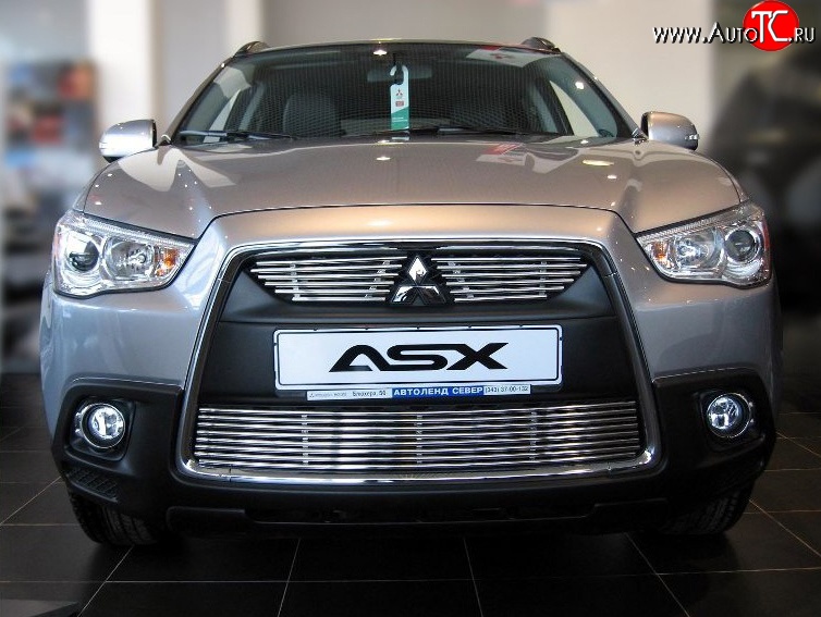 5 799 р. Декоративная вставка решетки радиатора Berkut Mitsubishi ASX дорестайлинг (2010-2012)  с доставкой в г. Воронеж