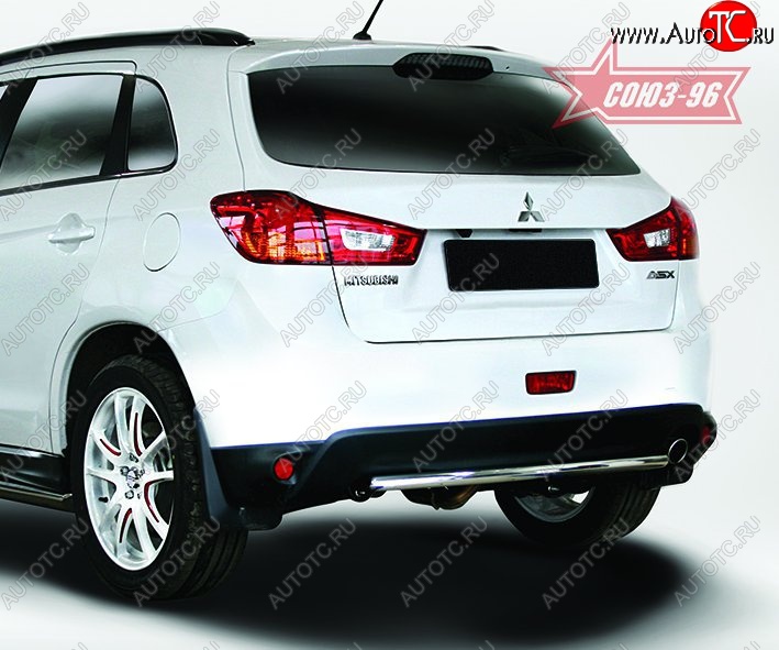 6 839 р. Защита заднего бампера (d42) Souz-96  Mitsubishi ASX (2013-2016) 1-ый рестайлинг  с доставкой в г. Воронеж