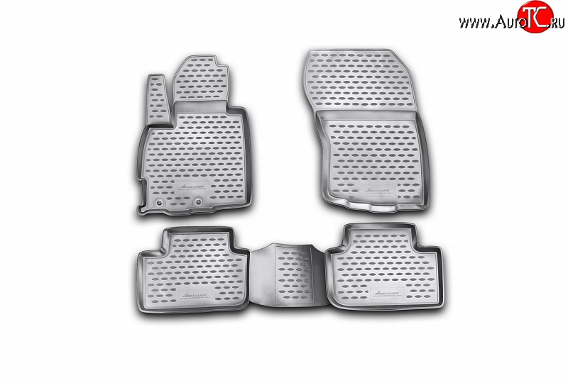 3 379 р. Коврики в салон Element 4 шт. (полиуретан) Mitsubishi ASX 1-ый рестайлинг (2013-2016)  с доставкой в г. Воронеж