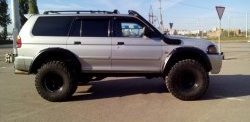 31 439 р. Накладки на колёсные арки RA (комплект)  Mitsubishi Challenger  K9-W (1996-2001) (Покрытие глянец (под окраску), Неокрашенные)  с доставкой в г. Воронеж. Увеличить фотографию 5