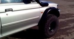 31 439 р. Накладки на колёсные арки RA (комплект)  Mitsubishi Challenger  K9-W (1996-2001) (Покрытие глянец (под окраску), Неокрашенные)  с доставкой в г. Воронеж. Увеличить фотографию 8