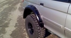 31 439 р. Накладки на колёсные арки RA (комплект)  Mitsubishi Challenger  K9-W (1996-2001) (Покрытие глянец (под окраску), Неокрашенные)  с доставкой в г. Воронеж. Увеличить фотографию 9