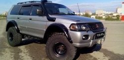 31 439 р. Накладки на колёсные арки RA (комплект)  Mitsubishi Challenger  K9-W (1996-2001) (Покрытие глянец (под окраску), Неокрашенные)  с доставкой в г. Воронеж. Увеличить фотографию 11