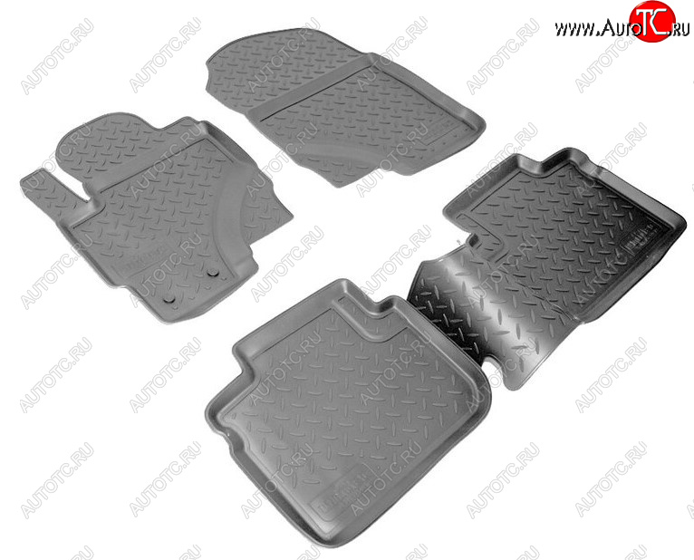 2 289 р. Комплект ковриков в салон Norplast Unidec  Mitsubishi Colt ( Z20, Z30 хэтчбэк 3 дв.,  Z30) (2008-2012) рестайлинг, хэтчбэк 5 дв. рестайлинг (Цвет: черный)  с доставкой в г. Воронеж