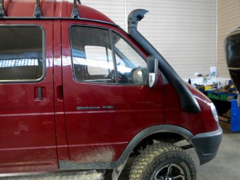 3 699 р. Шноркель Автовентури  Mitsubishi L400 (1994-2006), ГАЗ Соболь  2752 (1998-2002)  с доставкой в г. Воронеж. Увеличить фотографию 3
