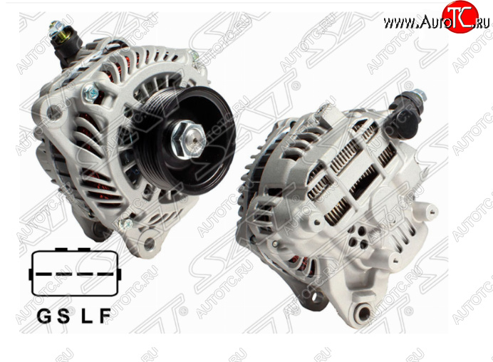 9 499 р. Генератор (2.4/4G69, 12V 120A) SAT  Mitsubishi Eclipse - Lancer  9 CS  с доставкой в г. Воронеж