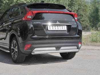 14 399 р. Защита заднего бампера (Ø63 мм, нержавейка) SLITKOFF  Mitsubishi Eclipse Cross  GK (2017-2021) дорестайлинг  с доставкой в г. Воронеж. Увеличить фотографию 4