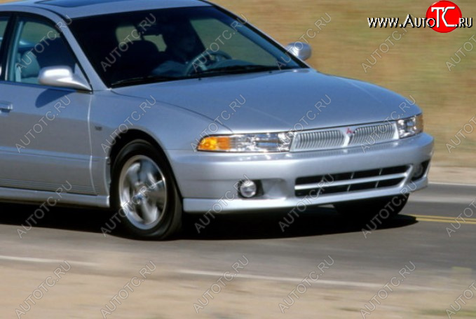 14 449 р. Передний бампер TYG (USA) Mitsubishi Galant 8  дорестайлинг седан (1996-1998) (Неокрашенный)  с доставкой в г. Воронеж