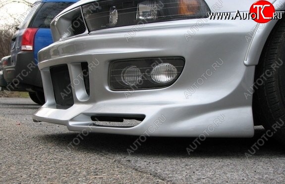9 299 р. Передний бампер DOLPHIN Mitsubishi Galant 8  дорестайлинг седан (1996-1998) (Неокрашенный)  с доставкой в г. Воронеж