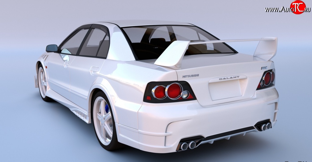 15 349 р. Cпойлер EVO STYLE Mitsubishi Galant 8  дорестайлинг седан (1996-1998) (Неокрашенный)  с доставкой в г. Воронеж