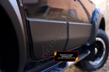 11 499 р. Молдинги дверей RA (комплект) Mitsubishi L200 5 KK,KL дорестайлинг (2015-2019) (Поверхность глянец (под окраску), Неокрашенные)  с доставкой в г. Воронеж. Увеличить фотографию 3