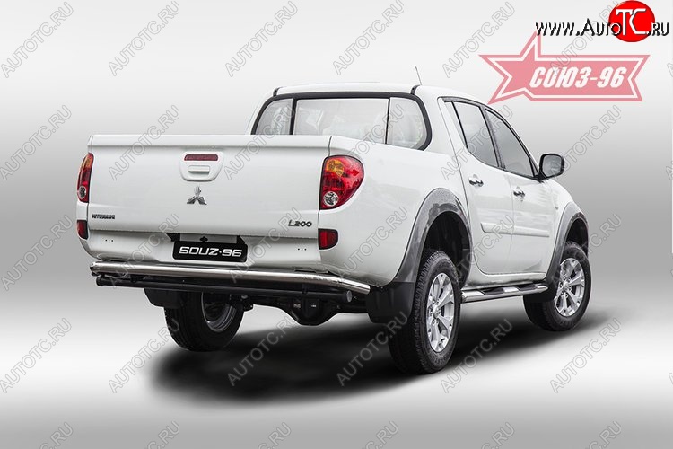 9 809 р. Одинарная защита заднего бампера d60 Souz-96  Mitsubishi L200  5 KK,KL (2015-2019) дорестайлинг  с доставкой в г. Воронеж