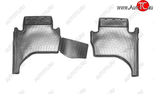 1 289 р. Коврики салонные Noplast (задние) Mitsubishi L200 5 KK,KL дорестайлинг (2015-2019)  с доставкой в г. Воронеж