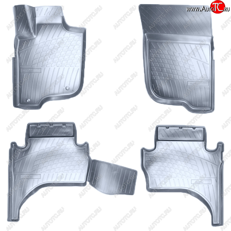 3 179 р. Коврики салона Norplast Unidec  Mitsubishi L200  5 KK,KL (2015-2022) дорестайлинг, рестайлинг (Цвет: серый)  с доставкой в г. Воронеж