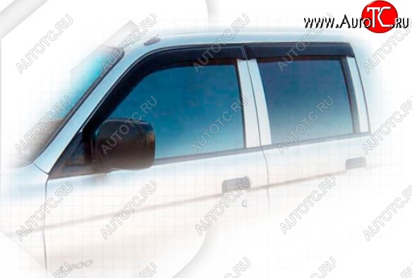 1 899 р. Дефлектора окон CA-Plastiс  Mitsubishi L200  3 K74T (2005-2006) рестайлинг (Classic полупрозрачный, Без хром молдингов)  с доставкой в г. Воронеж