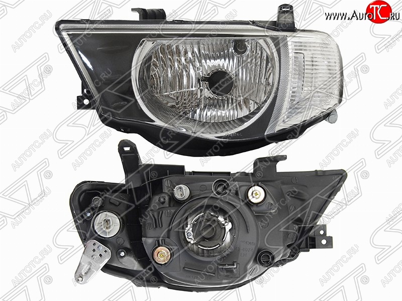 6 699 р. Левая фара передняя SAT (белый габарит) Mitsubishi L200 4  дорестайлинг (2006-2014)  с доставкой в г. Воронеж