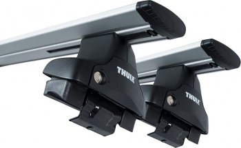 13 449 р. Багажник (серебро) THULE WingBar  Mitsubishi L200 ( 4,  5 KK,KL) (2006-2022)  дорестайлинг, рестайлинг (длина дуг 127 см)  с доставкой в г. Воронеж. Увеличить фотографию 2