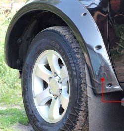 27 849 р. Накладки на колёсные арки RA (усиленные)  Mitsubishi L200  4 (2006-2014)  дорестайлинг (Плверхность глянец (подд окраску), Неокрашенные)  с доставкой в г. Воронеж. Увеличить фотографию 1