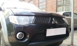 1 499 р. Сетка в решетку радиатора Russtal Mitsubishi Pajero Sport PB дорестайлинг (2008-2013) (черная)  с доставкой в г. Воронеж. Увеличить фотографию 5