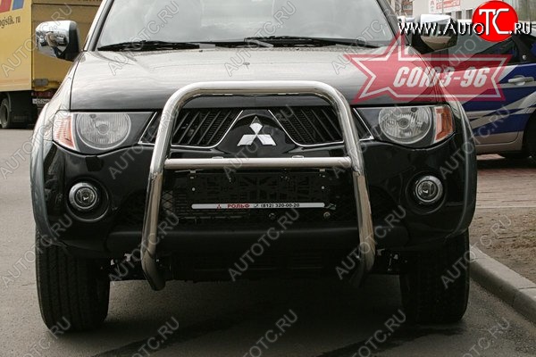 13 229 р. Защита переднего бампера Souz-96 (d60) Mitsubishi L200 4  дорестайлинг (2006-2014)  с доставкой в г. Воронеж