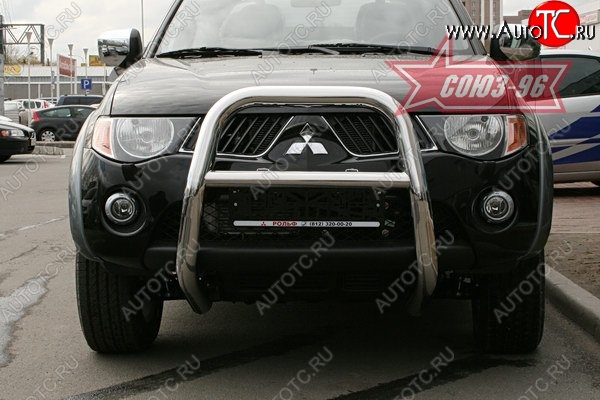 16 874 р. Защита переднего бампера Souz-96 (d76) Mitsubishi L200 4  дорестайлинг (2006-2014)  с доставкой в г. Воронеж