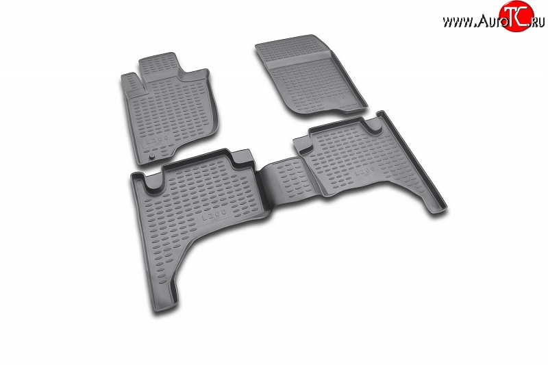 1 709 р. Коврики в салон Element 4 шт. (полиуретан) Mitsubishi L200 4  дорестайлинг (2006-2014)  с доставкой в г. Воронеж