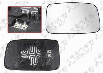 Правое полотно зеркала SAT (с обогревом) Mitsubishi Lancer 9 CS универсал 2-ой рестайлинг (2005-2009)