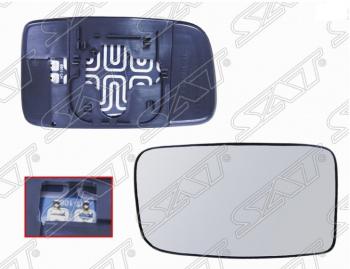 Левое полотно зеркала SAT (с обогревом) Mitsubishi Lancer 9 CS универсал 2-ой рестайлинг (2005-2009)