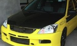 10 999 р. Передний бампер EVO 9  Mitsubishi Lancer  9 CS (2003-2009) седан 1-ый рестайлинг, универсал 1-ый рестайлинг, седан 2-ой рестайлинг, универсал 2-ой рестайлинг (Неокрашенный)  с доставкой в г. Воронеж. Увеличить фотографию 1