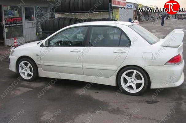 6 699 р. Пороги накладки EVO 9  Mitsubishi Lancer  9 CS (2003-2009) седан 1-ый рестайлинг, универсал 1-ый рестайлинг, седан 2-ой рестайлинг, универсал 2-ой рестайлинг (Неокрашенные)  с доставкой в г. Воронеж