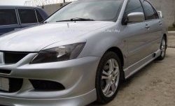 499 р. Реснички на фары Style v2  Mitsubishi Lancer  9 CS (2003-2009) седан 1-ый рестайлинг, универсал 1-ый рестайлинг, седан 2-ой рестайлинг, универсал 2-ой рестайлинг (Неокрашенные)  с доставкой в г. Воронеж. Увеличить фотографию 2