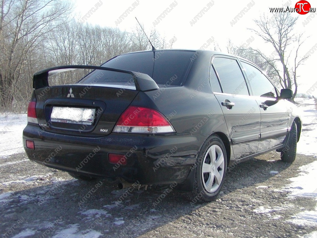 3 799 р. Спойлер Style Mitsubishi Lancer 9 CS седан 2-ой рестайлинг (2005-2009) (Неокрашенный)  с доставкой в г. Воронеж