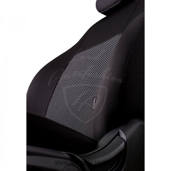 5 399 р. Чехлы для сидений Lord Autofashion Дублин (жаккард)  Mitsubishi Lancer  9 CS (2003-2009) седан 1-ый рестайлинг, универсал 2-ой рестайлинг (Черный, вставка Ёж Белый)  с доставкой в г. Воронеж. Увеличить фотографию 3