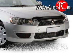 3 499 р. Дефлектор капота NovLine (короткий) Mitsubishi Lancer 10 CY хэтчбэк дорестайлинг (2007-2010)  с доставкой в г. Воронеж