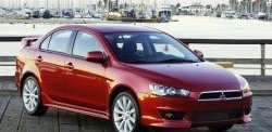 Накладки на передний бампер 2.0L Mitsubishi Lancer 10 CY седан дорестайлинг (2007-2010)