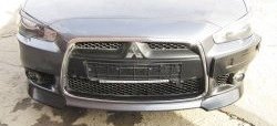 4 299 р. Накладки на передний бампер Restayl Mitsubishi Lancer 10 CY седан дорестайлинг (2007-2010) (Неокрашенная)  с доставкой в г. Воронеж. Увеличить фотографию 2