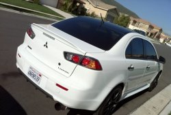 4 149 р. Лип спойлер DUCKBILL Mitsubishi Lancer 10 CY седан дорестайлинг (2007-2010) (Неокрашенный)  с доставкой в г. Воронеж. Увеличить фотографию 2